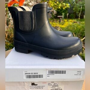 Swims Winter Charlie Black Chelsea Boots Size 38